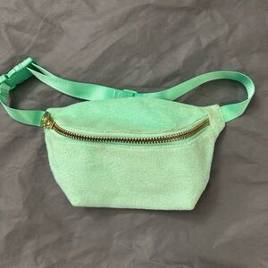 Stoney Clover Lane x Target green terry cloth Fanny pack